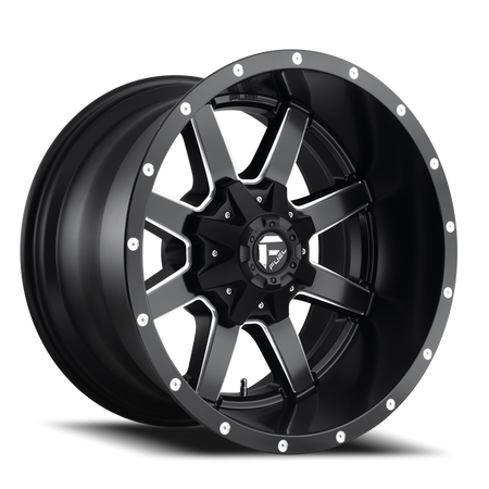 Aluminum Wheels 24X12 Maverick D538 5 On 127/5 On 139.7 Black Milled 87.1 Bore -44 Offset Fuel Off Road Wheels