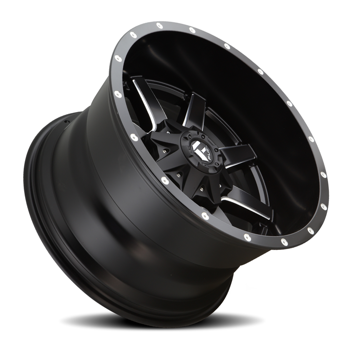 Aluminum Wheels 24X12 Maverick D538 5 On 127/5 On 139.7 Black Milled 87.1 Bore -44 Offset Fuel Off Road Wheels