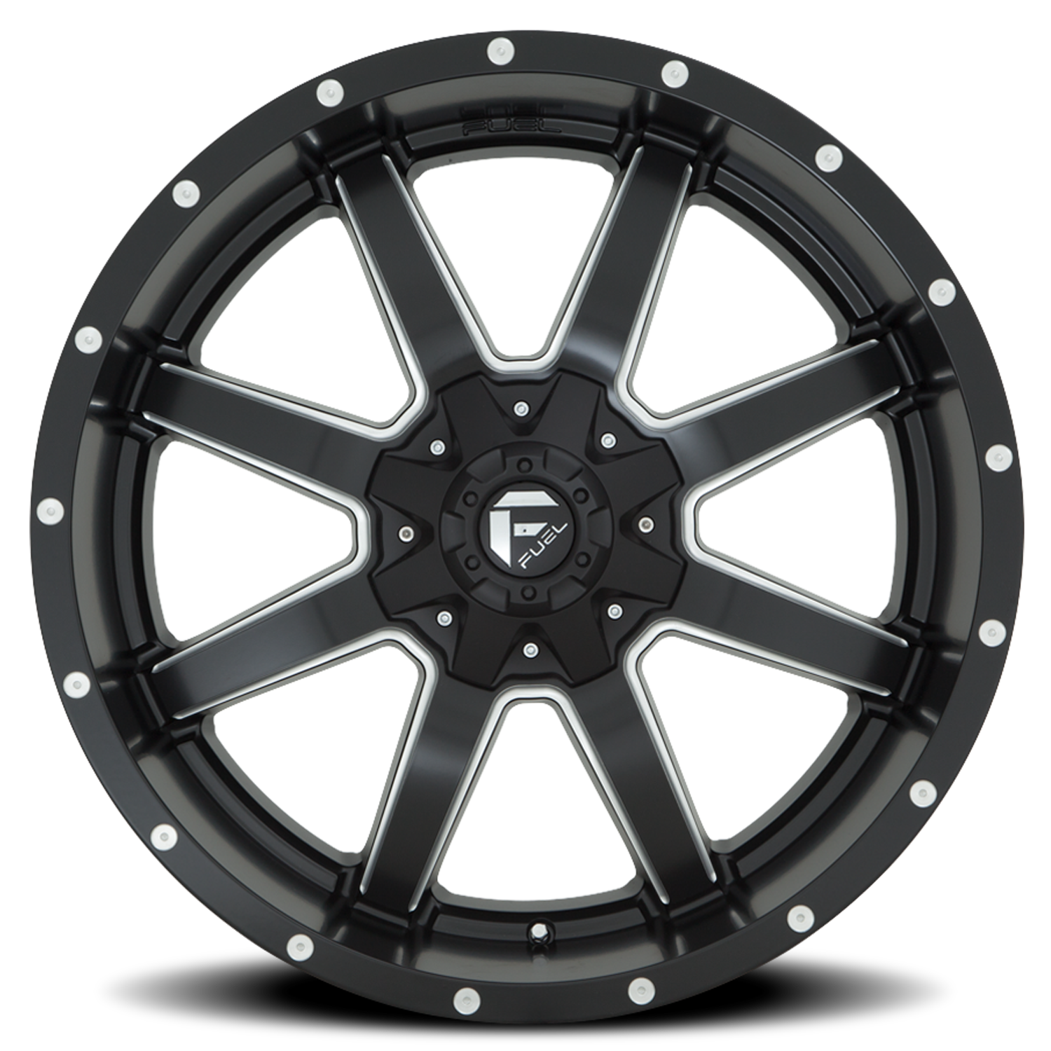 Aluminum Wheels 24X12 Maverick D538 5 On 127/5 On 139.7 Black Milled 87.1 Bore -44 Offset Fuel Off Road Wheels