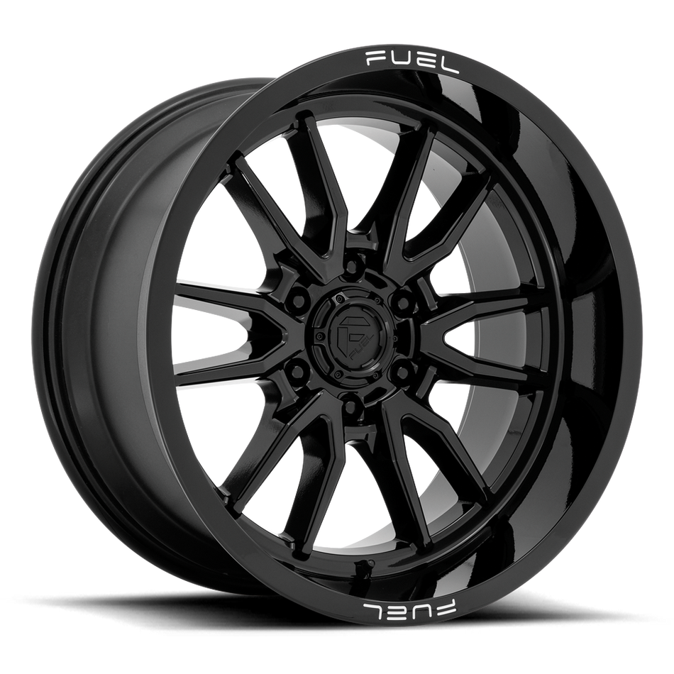 Aluminum Wheels 20X10 Clash 6 D760 8 On 165.1 Gloss Black 125.1 Bore -18 Offset Multi Spoke Fuel Off Road Wheels