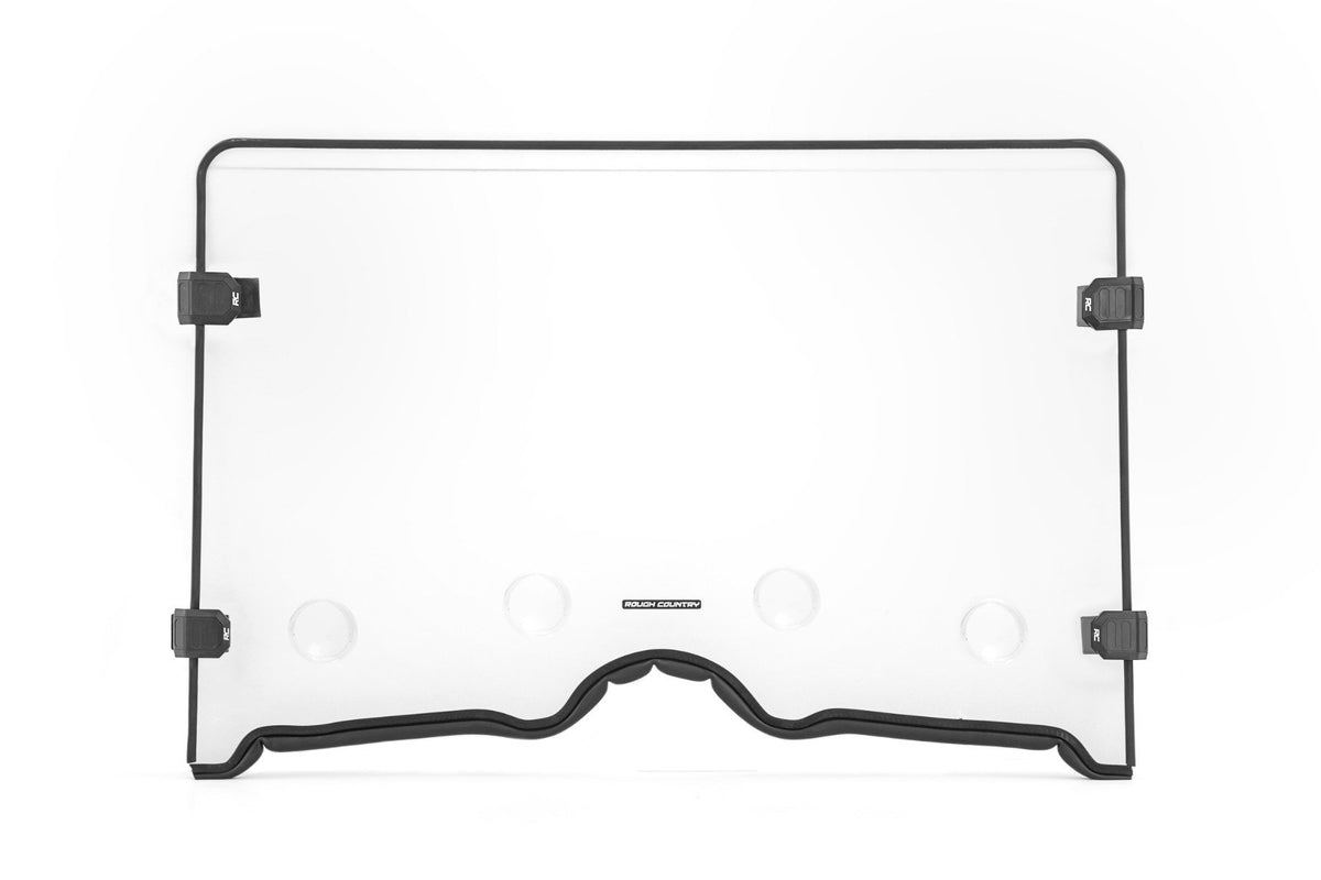 Vented Full Windshield | Scratch Resistant | Yamaha Rhino